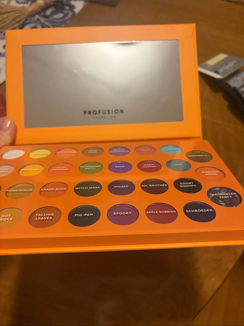 Profusion Cosmetics Orange & Multicolor 31-Shade Eyeshadow Palette